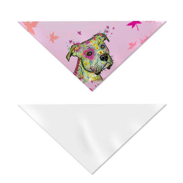 Hunde-Bandana Calli Callmund - Popart Hundedesign, 100 % Polyester, 70x30 cm, verstellbar, waschbar